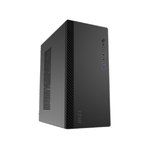 Gabinete MSI PRO SHIELD M100P | Micro-ATX, con 1 Ventilador Incluido | Diseño Profesional, Panel Frontal Cepillado, Filtros de Polvo