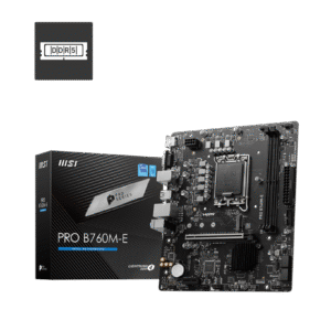Motherboard MSI PRO B760M-E (Versión DDR5) | Micro-ATX, LGA 1700 | Para Intel 12/13/14th Gen | DDR5, PCIe 4.0