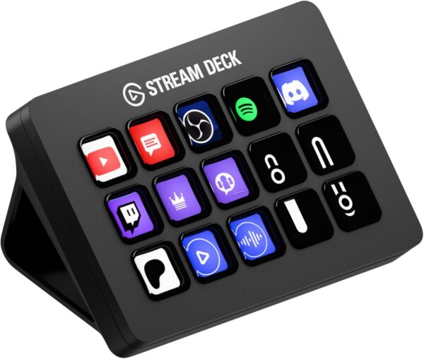 Elgato Stream Deck MK.2 | Controlador con 15 Teclas LCD Personalizables | Para Streaming, Edición, OBS y Twitch