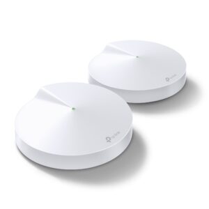 Sistema Wi-Fi Mesh TP-Link Deco M5 AC1300 (Paquete de 2) | Cobertura para Hogares Medianos, Antivirus, Control Parental