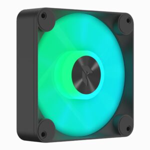 Ventilador APNX FP1-140 ARGB PWM | 140mm, Marco de 30mm, Alta Presión Estática | Rodamiento FDB, Iluminación ARGB | Negro
