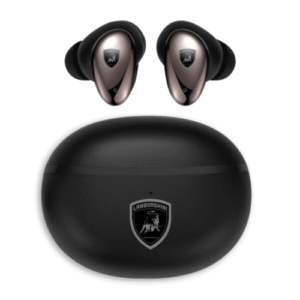 Audífonos Bluetooth Inalámbricos Lamborghini TWS300 | TWS de Diseño Compacto | Bluetooth 5.2, Controles Táctiles | Color Negro Nero