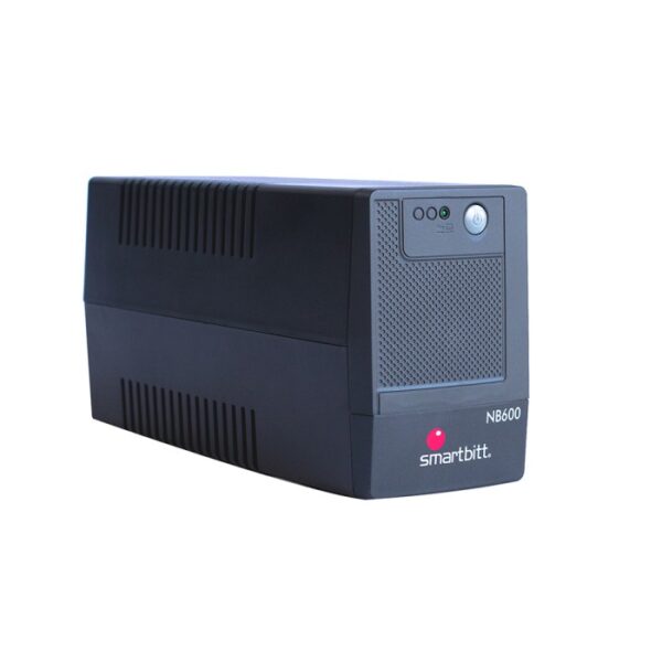 UPS SMARTBITT SBNB600 | 600VA/300W, 4 Contactos | Protección Esencial, Diseño Ultra-Compacto