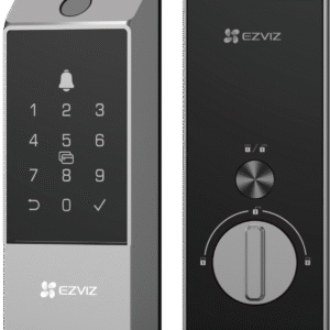 Cerradura Inteligente con Video EZVIZ DL04 Pro | Huella Digital, Cámara 1080p, Timbre Integrado | Código, Tarjeta, App