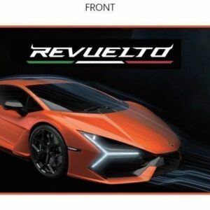 Mousepad Lamborghini Revuelto XXL (900x400mm) | Desk Mat Naranja | Diseño Inspirado en el Superdeportivo Revuelto