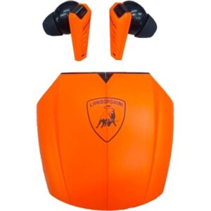 Audífonos Bluetooth Inalámbricos Lamborghini TWS700 | TWS con Cancelación de Ruido (ANC) | Diseño de Lujo - Naranja
