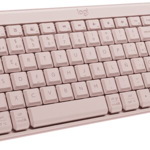 Logitech K250 | Teclado Inalámbrico Bluetooth | Diseño Compacto con Pad Numérico | 12 Meses de Batería | Sostenible - ROSADO