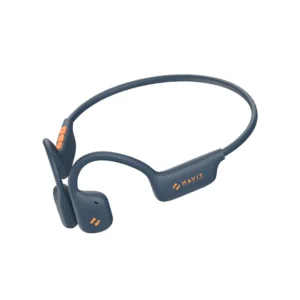 Havit FreeGo1 | Auriculares Deportivos de Conducción de Aire (Open-Ear) | Bluetooth 5.2 | Drivers Gigantes de 16.2mm | Hasta 12 Horas de Batería | Sonido Panorámico 360° | Diseño Ergonómico y Seguro | Resistentes al Sudor | - AZUL