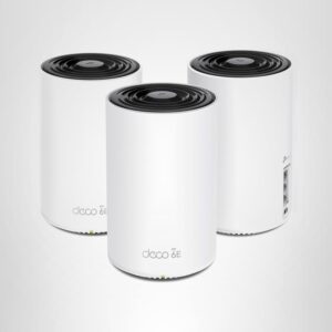 TP-Link Deco XE75 Pro Paquete de 2 | Sistema Mesh WiFi 6E AXE5400 Tri-Banda | Puerto Multi-Gig 2.5 Gbps | Cobertura hasta 670 m² | Blanco