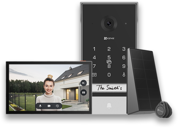 EZVIZ EP7 | Videoportero Inteligente 2K | Alimentación Solar + Batería | Wi-Fi HaLow™ | Detección Humana IA | Color Night Vision | Negro