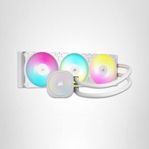 CORSAIR Nautilus 360 RS ARGB White | Enfriamiento Líquido AIO | Radiador de 360mm | Ventiladores RS120 ARGB | Diseño Totalmente Blanco | Iluminación Direccionable | Conectividad Universal
