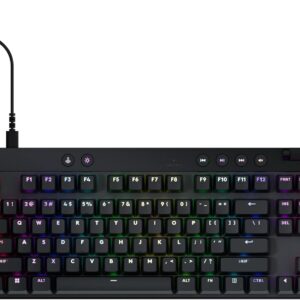 Logitech G PRO Mechanical Gaming Keyboard | Teclado Mecánico para eSports | Switches GX Blue Clicky | Diseño Tenkeyless (TKL) | RGB LIGHTSYNC | Negro
