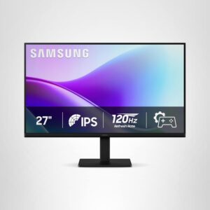 Samsung Essential Monitor S3 S32GF 27" | Full HD (1920x1080) | Panel IPS | 120Hz | 5ms | HDMI x2 | Diseño Ultra-Delgado