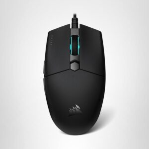 CORSAIR KATAR PRO XT | Mouse Gamer Ultra Ligero | Peso de 73g | Sensor Óptico de 18,000 DPI | Botones QUICKSTRIKE | Cable de Paracord Reductor de Arrastre | Negro