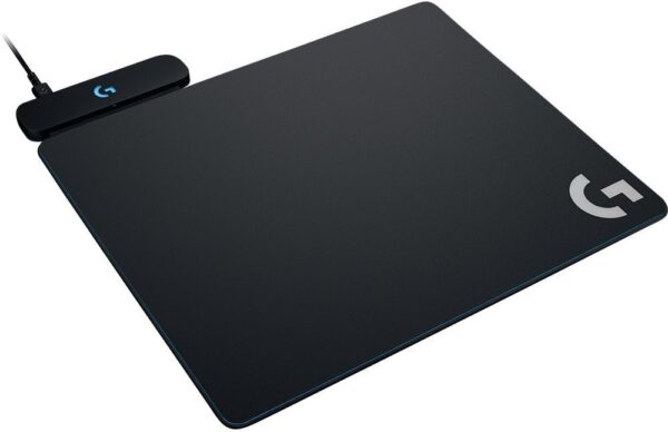Logitech G POWERPLAY 2 | Sistema de Carga Inalámbrica para Mouse | Tecnología LIGHTSPEED Mejorada | Superficie de Carga Continua | Incluye Alfombrillas de Tela y Rígida | Compatible con Mouse Serie PRO y G