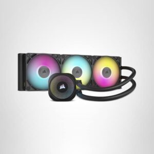 CORSAIR iCUE LINK TITAN 360 RX RGB | Enfriamiento Líquido AIO | Radiador de 360mm | Ecosistema iCUE LINK | Ventiladores RX120 RGB | Motor de Bomba FlowDrive | Negro