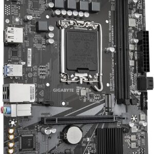 Gigabyte H610M K V2 | Tarjeta Madre Intel® H610 | Socket LGA1700 para 12.ª, 13.ª y 14.ª Gen | DDR5 | Ranura M.2 PCIe 3.0 | LAN de Alta Velocidad | Diseño Ultra Durable