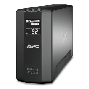 APC Back-UPS Pro BR700G | 700VA/420W | Interactiva | 6 Tomas NEMA | Regulación AVR | Pantalla LCD | Ahorro de Energía "Green Mode"