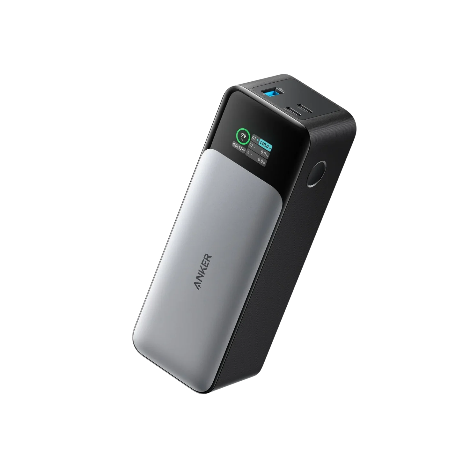 Anker 737 Batería Portátil (PowerCore 24K) | 24,000mAh | Carga Bidireccional 140W | Pantalla Digital Inteligente | PD 3.1 | Negro