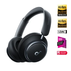 Soundcore Space Q45 | Audífonos Over-Ear Inalámbricos | Cancelación de Ruido Adaptativa 98% | Hi-Res Audio Wireless | 50h-65h Batería | Negro