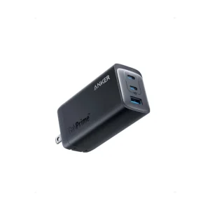 Anker 737 Charger (GaNPrime 120W) | Cargador de Pared 3 Puertos | 2x USB-C + 1x USB-A | Carga Rápida Inteligente | Ultra Compacto | Negro