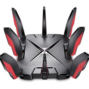 TP-Link Archer GX90 | Router Gaming AX6600 | Wi-Fi 6 Tribanda | Puerto 2.5 Gbps | Acelerador de Juegos | Seguridad HomeCare™ | Diseño Gamer