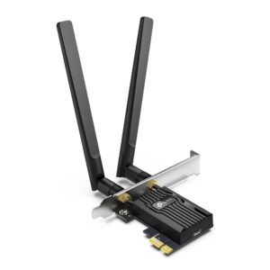 TP-Link Archer TX55E | Adaptador PCIe Wi-Fi 6 AX3000 | Bluetooth 5.2 | Antenas de Alta Ganancia | Seguridad WPA3