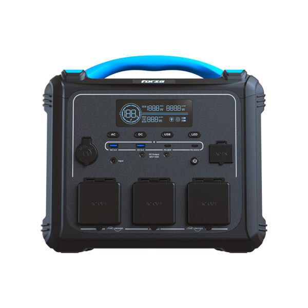 Forza Titan FPP-T1200 | Estación de Energía Portátil 1200W | Batería LMFP 3000 Ciclos | Capacidad 1008Wh | Carga Ultra Rápida 1.5h | 11 Puertos