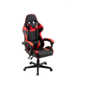 Havit Gamenote GC933 | Silla Gaming Ergonómica con Reposapiés | Reclinación de 130° | Estructura de Hierro de 1.2mm | Cuero PVC de Alta Durabilidad | Pistón de Gas Clase 3 | Soporta hasta 150kg | Cojines Lumbar y Cervical Incluidos | Negro y Rojo