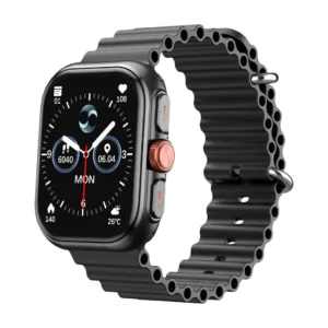 Havit M9068 | Reloj Inteligente con Pantalla AMOLED de 2.01" | Llamadas Bluetooth | 100+ Modos Deportivos | Monitor de Salud 24/7 (Ritmo Cardíaco y SpO2) | Resistencia al Agua IP68 | Corona Giratoria | Batería de 300mAh | Compatible con iOS y Android | TITANIUM