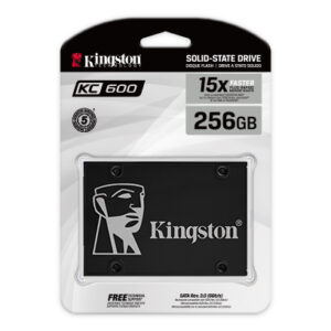 Kingston KC600 SSD | 256GB | SATA 3.0 | 6Gbps | Suite de Seguridad Integral | 3D TLC NAND | 2.5"