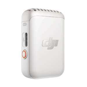 DJI Mic 2 | Sistema de Micrófono Inalámbrico Profesional | Grabación Interna de 32 bits Float | Cancelación de Ruido Inteligente | Alcance 250m | 18 Horas de Batería | Blanco Perla