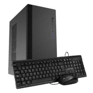 PC NSX Office | AMD Ryzen 5 3400G | 16GB RAM | SSD 512GB NVMe | Gráficos Radeon™ RX Vega 11 | Windows 11 Home | Incluye Combo de Teclado y Mouse