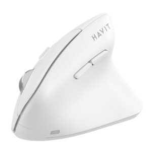 HAVIT MS45WB - MOUSE VERTICAL, BT 5.0, 2.4GHZ, BLANCO