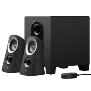Bocinas Logitech Z313 | Sistema de Altavoces 2.1 con Subwoofer | 50W de Potencia Pico | Sonido Estéreo Rico | Control de Volumen con Cable | Jack de Auriculares | Fácil Configuración