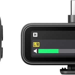 Sistema de Micrófono de Solapa Inalámbrico DJI Mic 3 (1 TX + 1 RX) | Grabación 32 bits Flotantes | Cancelación de Ruido | Receptor Táctil | Alcance 250m