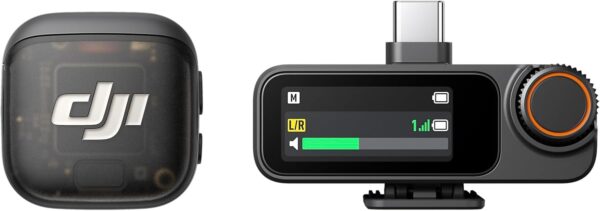Sistema de Micrófono de Solapa Inalámbrico DJI Mic 3 (1 TX + 1 RX) | Grabación 32 bits Flotantes | Cancelación de Ruido | Receptor Táctil | Alcance 250m