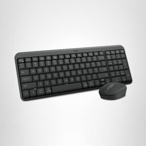 Logitech MK250 Bluetooth Compact Combo | Teclado y Mouse Inalámbrico | Multidispositivo | 12 Meses de Batería | Sostenible | Español