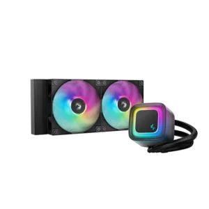 Enfriamiento Líquido AIO DeepCool LE240 V2 | Radiador de 240mm | Iluminación LED LED de Color Fijo | Tecnología Anti-Leak | Compatible con Intel LGA1700 y AMD AM5 | Negro