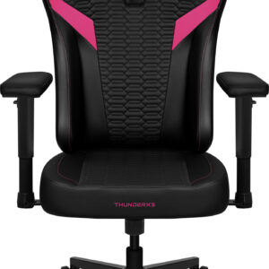 Silla Gaming ThunderX3 EAZE Racer  NEON V2 | Tecnología SYNC6 Multi-Ajustable | Reposacabezas de Espuma Viscoelástica | Reclinación Sincrónica | Pistón Clase 4 | Negro y Rosa