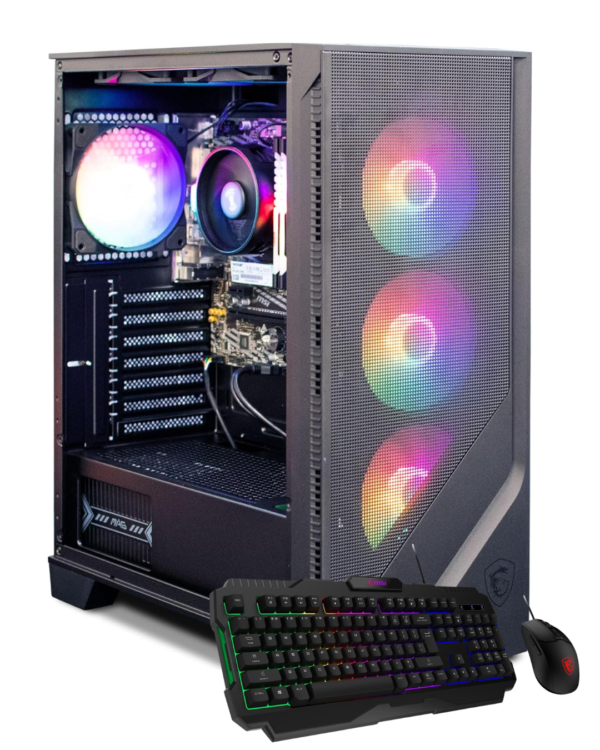 PC Gaming de Escritorio NSX | AMD Ryzen 5 5600GT | 16GB RAM Patriot Viper Steel | 512GB SSD M.2 | Wi-Fi + Bluetooth | Gabinete MSI MAG Forge 120A | Combo MSI GK100 | OS por Instalación Remota | PGR5VAS4W-04