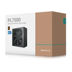 Fuentes de Poder DeepCool SERIE PL-D | NO Modular  | Certificación 80 PLUS Bronze | Estándar ATX 3.1 & PCIe 5.1 | Cable Nativo 12V-2x6 | Negro - 750