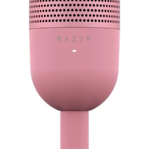 Micrófono Razer Seiren V3 Mini | Condensador USB Ultra Compacto | Patrón Supercardioide | Sensor de Silencio con Toque | Color Quartz (Rosa) | Edición Gaming