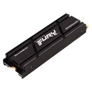 Kingston FURY Renegade 1TB | NVMe PCIe 4.0 x4 M.2 | Lectura hasta 7,300MB/s | Escritura hasta 6,000MB/s | Con Disipador de Calor de Perfil Bajo | Negro
