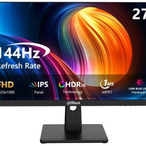 Monitor Dahua LM27-B221B | 27" Full HD (1920x1080) | Panel VA | 100Hz | 4ms | Diseño de Bordes Ultra Delgados | HDMI & VGA | Negro