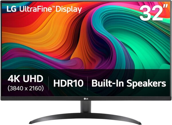 Monitor LG 32UR500K-B | 32 Pulgadas | Resolución 4K UHD (3840 x 2160) | Tasa de Refresco 60Hz | Panel VA con HDR10 | AMD FreeSync | Altavoces 5W | Negro