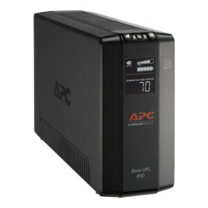 UPS APC Back-UPS Pro BX850M-LM60 | 850VA / 510W | 8 Tomas de Salida | Pantalla LCD Multifunción | Regulador de Voltaje (AVR) | Protección de Red GigaBit | Negro