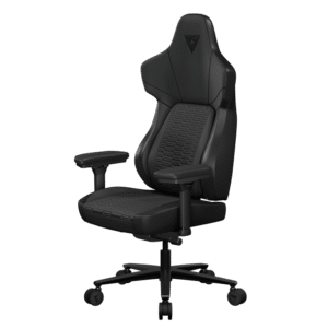 Silla Gaming ThunderX3 CORE Racer | Soporte Lumbar CORE.RDY 360° | Tecnología AIR Tech Transpirable | Reposacabezas de Espuma Viscoelástica | Reposabrazos 4D | Negro Mate
