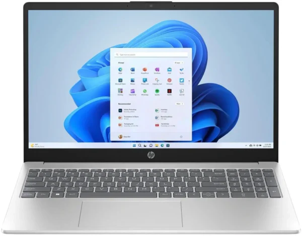 Laptop HP 15-FC0146DX | Pantalla Táctil 15.6" HD | Procesador AMD Ryzen 5-7520U | 8GB RAM LPDDR5 | 512GB SSD NVMe | Gráficos AMD Radeon | Windows 11 | Inglés | Plateado