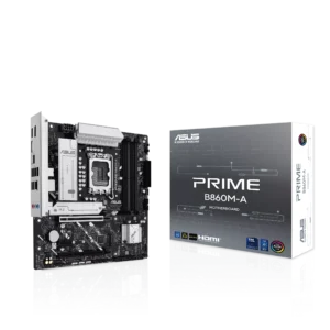 Motherboard Gaming ASUS PRIME B860M-A | Socket LGA 1851 | Intel Core Ultra Serie 2 | Soporte DDR5 8000+ MHz (OC) | PCIe 5.0 | M.2 Gen4 | Micro-ATX